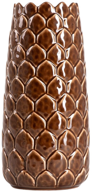 Ваза Homla PINECONE керамічна шишка коричнева 28 x 13.5 см (5906496752629) - зображення 1