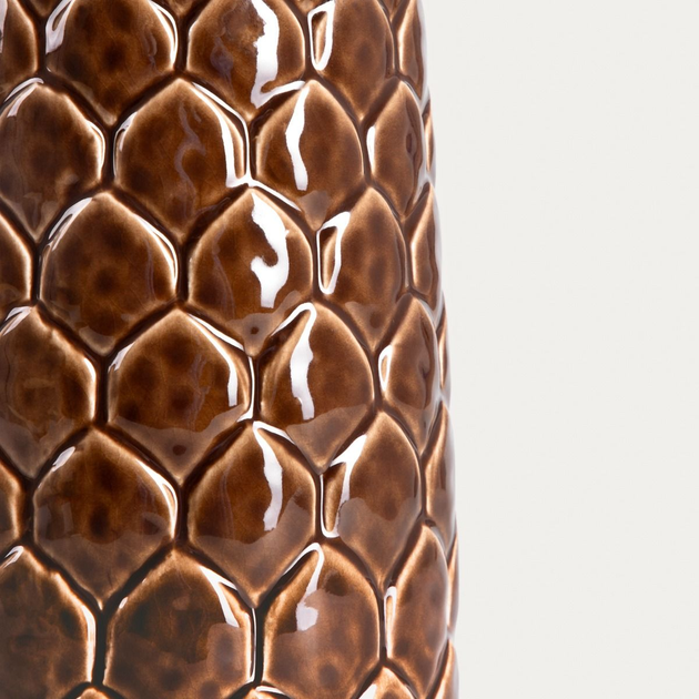 Ваза Homla PINECONE керамічна шишка коричнева 28 x 13.5 см (5906496752629) - зображення 2