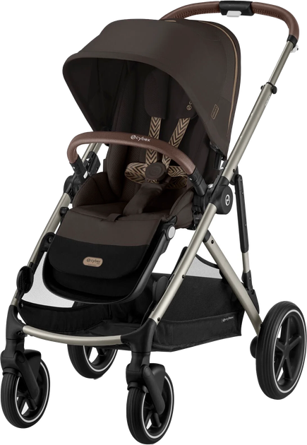 Wózek spacerowy Cybex Gazelle S Chocolate Brown Gold 525000129 (4063846511358) - obraz 1