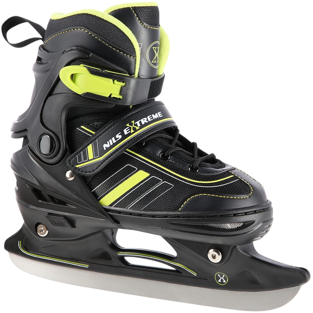 Łyżworolki Nils Extreme NH18191 2 w 1 rozmiar M Czarno-limonowe (5907695591392) - obraz 8