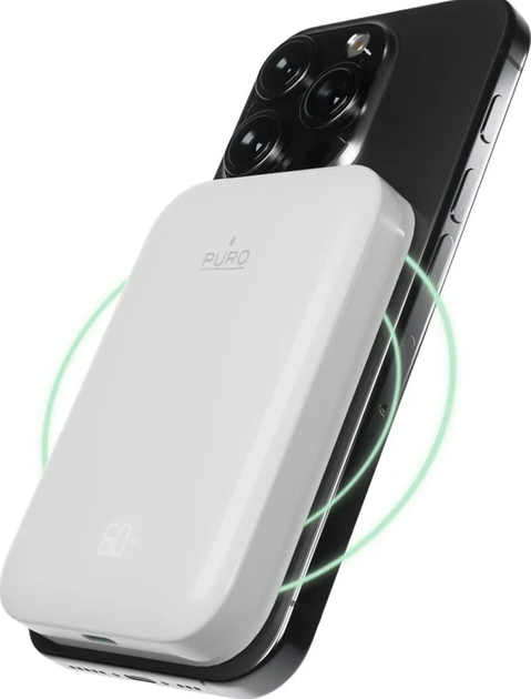 Powerbank Puro Mag Plus 5000 mAh 20W White (8018417500312) - obraz 2