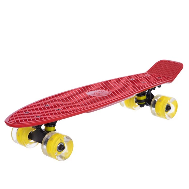 Скейт пенни борд Penny My Go Fish Skateboards 405-15 со светящимися колесами Red-Yellow - Фото 2 Скейт пенни борд Penny My Go Fish Skateboards 405-15 со светящимися колесами Red-Yellow - изображение 2