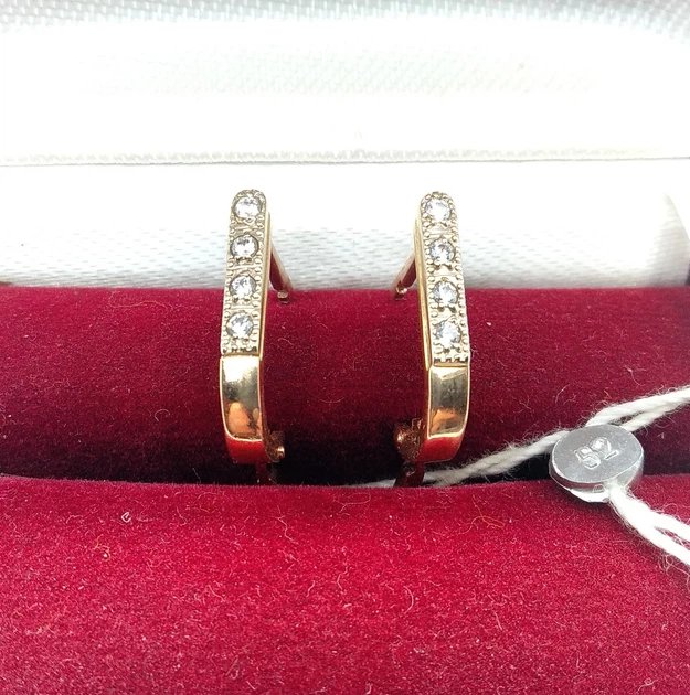 Серьги золото 585° 2,78г. (1802341) - изображение 3