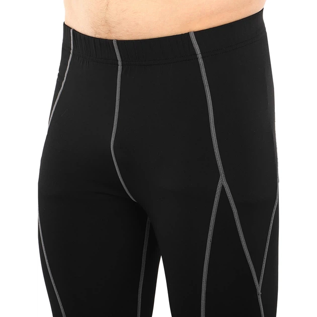 Тайтсы мужские компрессионные Zelart Fit J02K размер 3XL (180-185 см) Black-Grey - Фото 5 Тайтсы мужские компрессионные Zelart Fit J02K размер 3XL (180-185 см) Black-Grey - изображение 5
