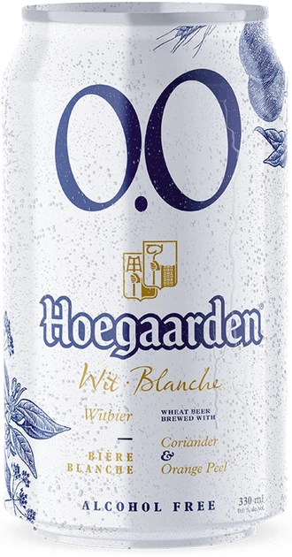 Упаковка пива HoeGaarden Witbier NA Безалкогольное 0.33 л x 24 шт