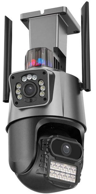 Вулична WIFI камера відеоспостереження 8MP, Full HD, з сиреною з віддаленим доступом Dual Lens (L) - Фото 8 Вулична WIFI камера відеоспостереження 8MP, Full HD, з сиреною з віддаленим доступом Dual Lens (L) - изображение 8