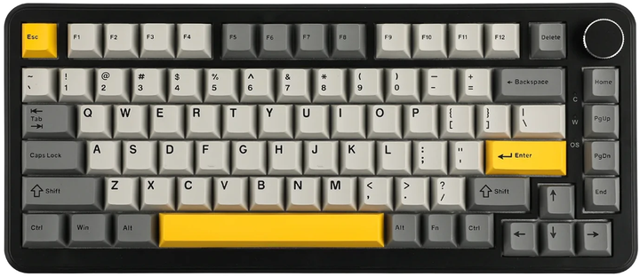 Klawiatura przewodowa Ajazz AK820 Max Magnetic switch USB Czarny/Szary (AK820MAX-WM-BGY) - obraz 1