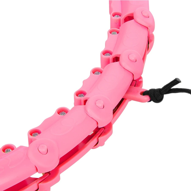 Hula-hop HMS OHA02 Pink z wypustkami i obciążnikiem One Fitness + pas BR160 (5907695552928) - obraz 6