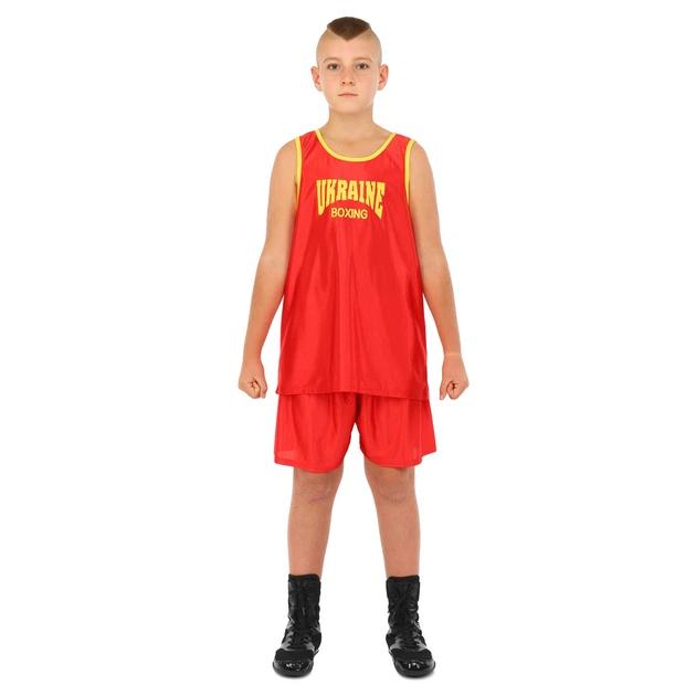 Форма для бокса детская боксерская форма Zelart Ukraine Heroe 8942 размер L (135-145см) Red-Yellow - Фото 8 Форма для бокса детская боксерская форма Zelart Ukraine Heroe 8942 размер L (135-145см) Red-Yellow - изображение 8