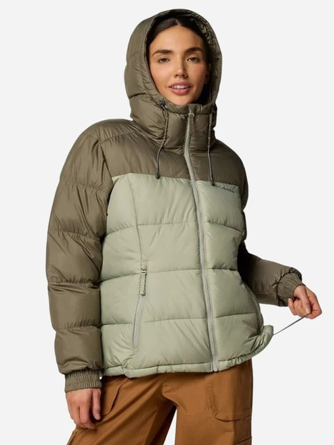 Куртка зимова коротка жіноча Columbia Pike Lake II Insulated Jacket 2051374397 S Зелена (195981299250) - зображення 3