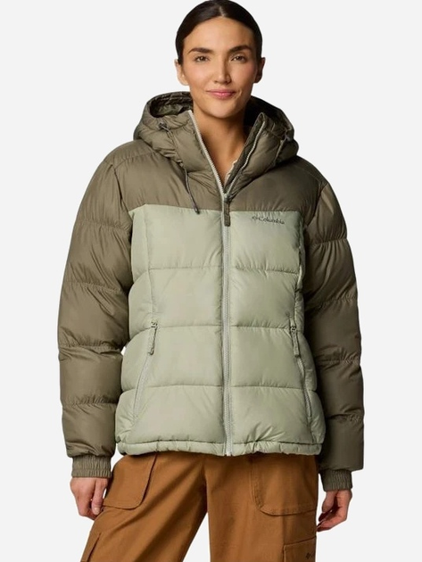 Куртка зимова коротка жіноча Columbia Pike Lake II Insulated Jacket 2051374397 XL Зелена (195981299267) - зображення 1