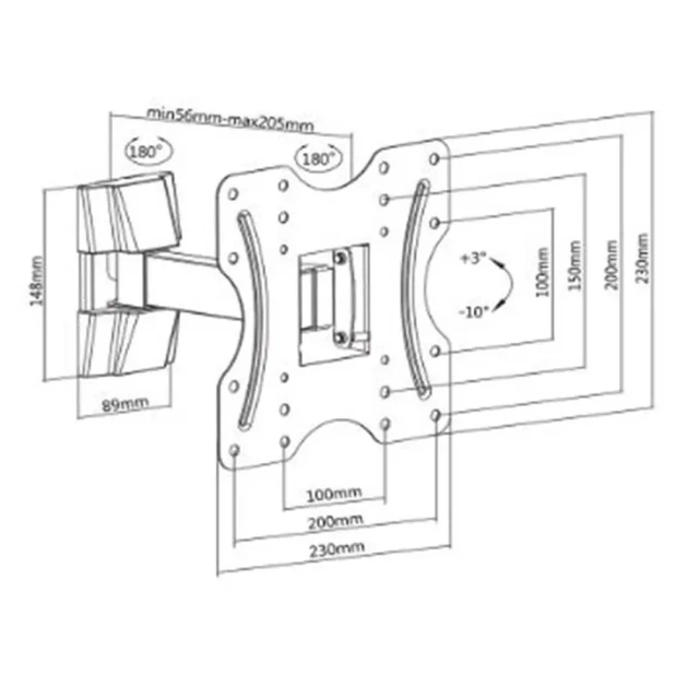 Кронштейн Satelit 19-42PIVOT200 (VESA200х200) - Фото 2 Кронштейн Satelit 19-42PIVOT200 (VESA200х200) - изображение 2