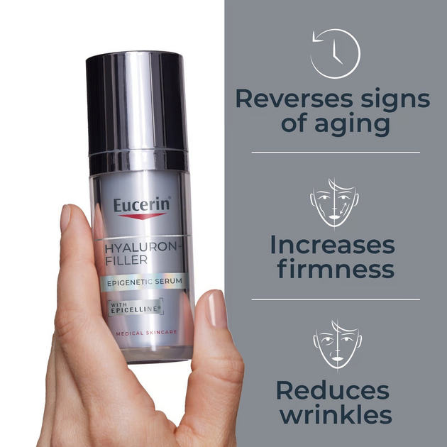 Serum do twarzy Eucerin Hyaluron-Filler Epigenetic przeciwstarzeniowe 30 ml (4005800342578) - obraz 4
