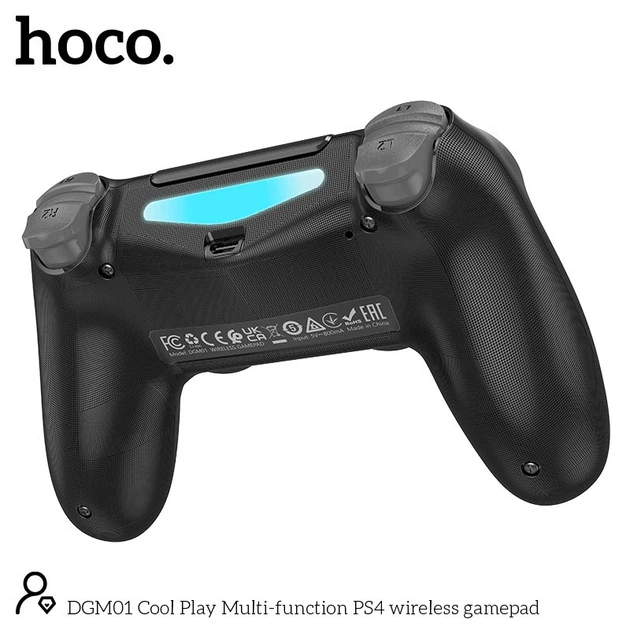 Ігровий контролер HOCO Cool Play Multi-function PS4 бездротовий gamepad DGM01 |6 axis Gyroscope| Колір black - изображение 4