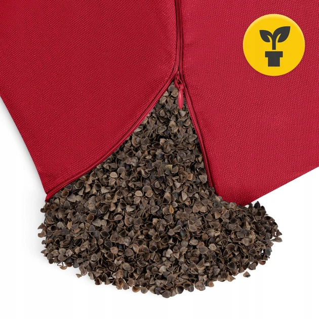Подушка для йоги и медитации 4FIZJO Zafu полукруглая 40 x 30 x 12 см Red (P-5907739315496) - изображение 7