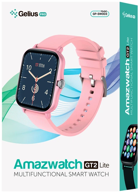 Смарт-годинник Gelius GP-SW003 Amazwatch GT2 Lite Pink - Фото 11 Смарт-годинник Gelius GP-SW003 Amazwatch GT2 Lite Pink - изображение 11
