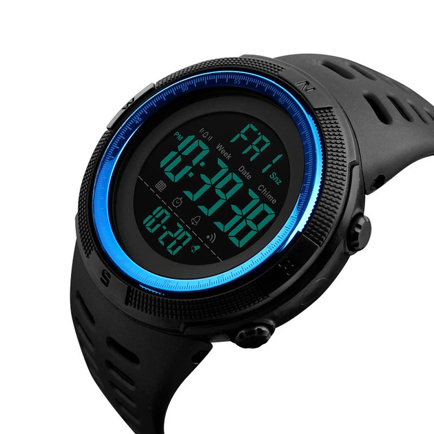 Наручний годинник Skmei 1251BU Black-Blue - зображення 2