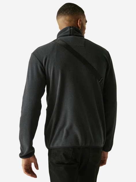 Толстовка на флисе, на молнии мужская Regatta Aidey Fleece RMA670-800 S Черная (5063516099963) - Фото 2 Толстовка на флисе, на молнии мужская Regatta Aidey Fleece RMA670-800 S Черная (5063516099963) - изображение 2