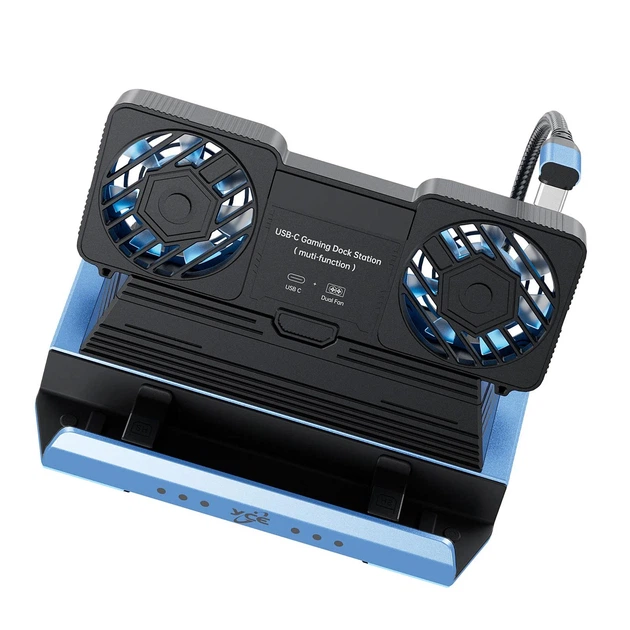 Ігрова станція YCE 9 В 1 для Steam Deck Asus ROG Ally Lenovo Legion Go HDMI LAN SD PD100W RGB Cooling - изображение 5