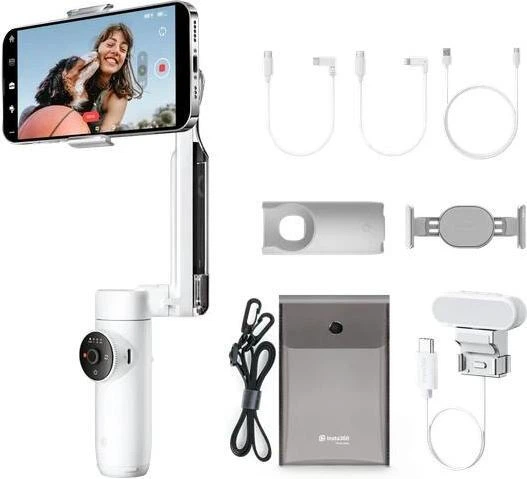 Монопод-стабілізатор Insta360 Flow Creator Kit White - Фото 6 Монопод-стабілізатор Insta360 Flow Creator Kit White - зображення 6