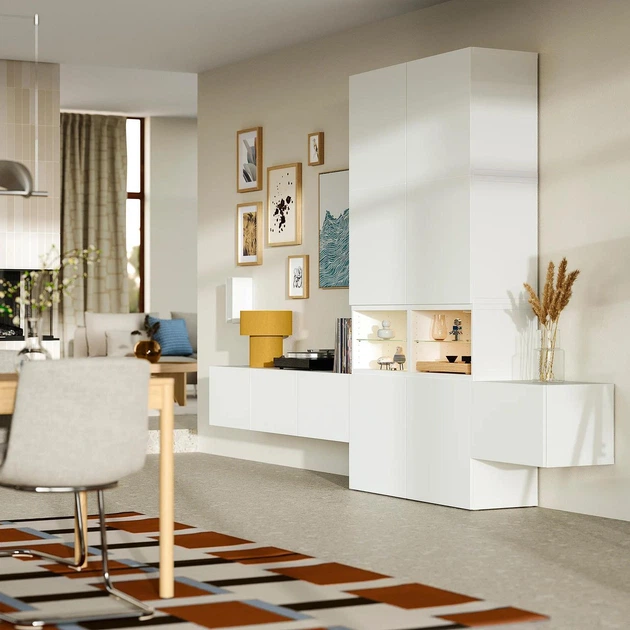 Телевізійна шафа ІКЕА BESTÅ 360x42x231 см Lappviken White (s89612092) - изображение 3
