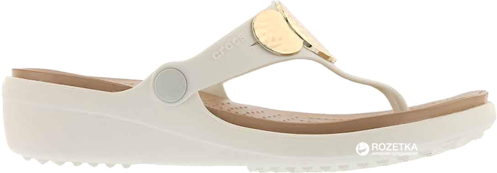 Crocs sanrah deals embellished wedge flip