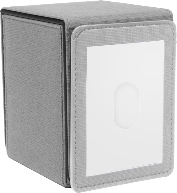 Коробка для карток Ultra Pro Patchcraft Alcove Flip Deck Box Сіра (0074427166410) - зображення 2