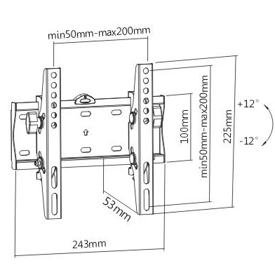 Кронштейн для телевізора Gembird WM-42T-02 23-42" 30 кг - зображення 2