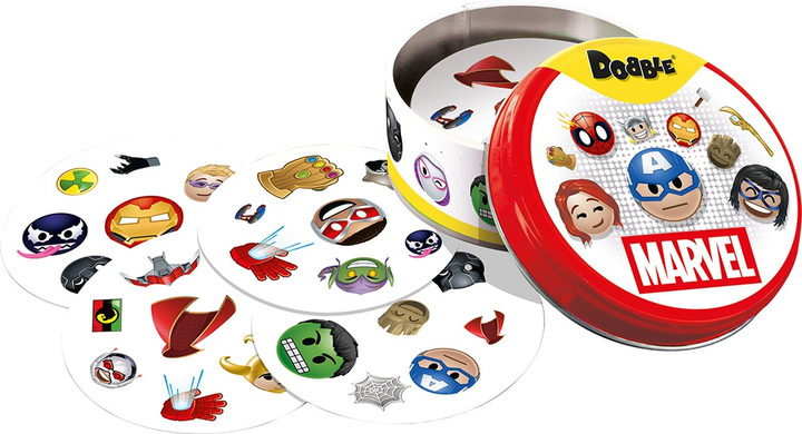 Настільна гра Rebel Dobble Marvel Emoji (польське видання) (3558380134213) - зображення 3