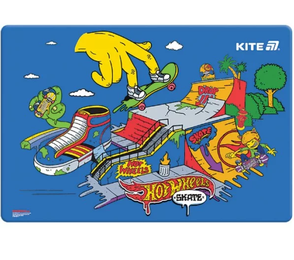 Підкладка для столу Kite HW25-207-3 Hot Wheels (42,5х29cм) PP - Фото 1 Підкладка для столу Kite HW25-207-3 Hot Wheels (42,5х29cм) PP - изображение 1
