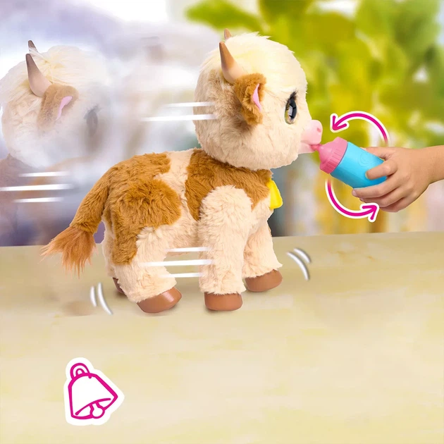 Интерактивная игрушка FurReal Коровка Мэгги (28158) - Фото 6 Интерактивная игрушка FurReal Коровка Мэгги (28158) - изображение 6