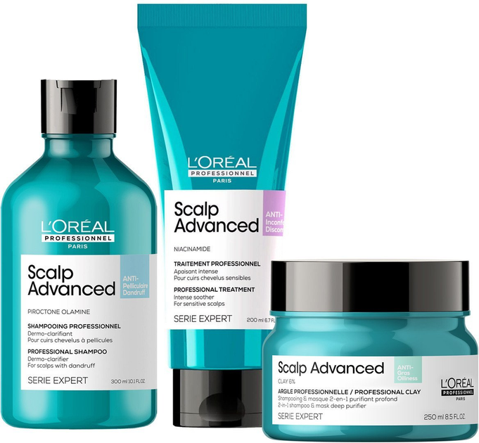 Шампунь проти лупи L'Oreal Professionnel Serie Expert Scalp Advanced очищаючий 300 мл (3474637109387) - зображення 4