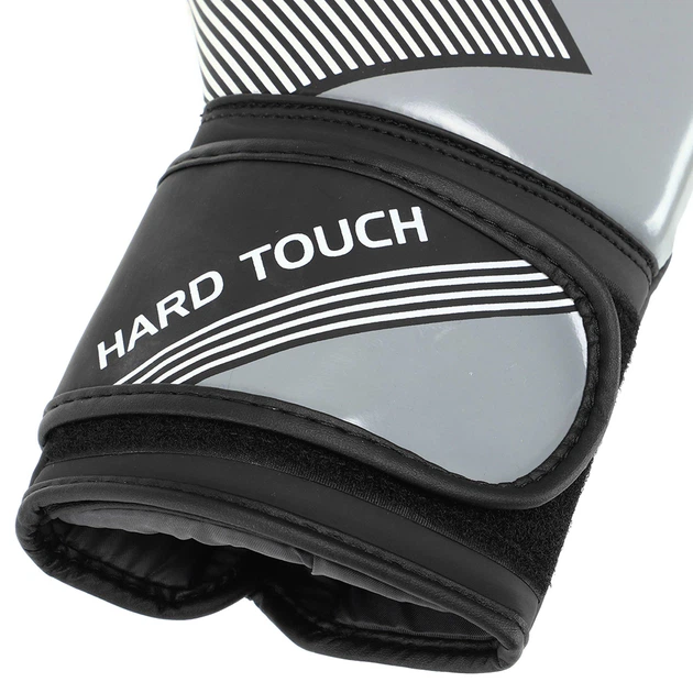 Перчатки боксерські PU HARD TOUCH (розмір 14oz, Чорний-золотий) (BO-7698_Чорно-срібний_14) - зображення 4