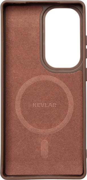Панель Wozinsky Carbon Fibre Case MagSafe для Samsung Galaxy S25 Brown (5907769370816) - зображення 2