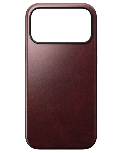 Кожаный чехол Nomad Modern Horween Burgundy для iPhone 17 Pro - изображение 2