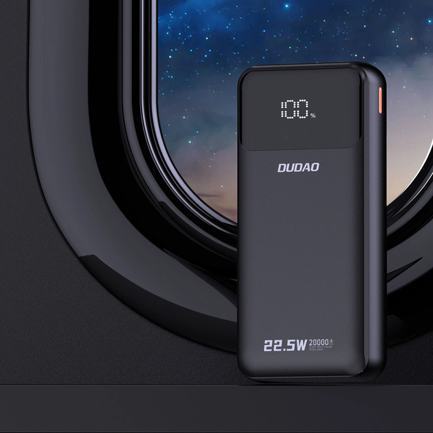 УМБ Dudao K15Pro 20000 mAh 22.5W Black (6977196682430) - зображення 5