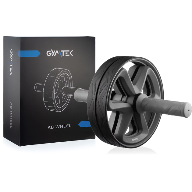 Фото - Ролик для преса Gymtek Ролик для пресу подвійний чорний