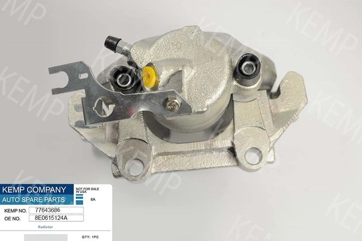 Автозапчастина Суппорт передний Audi A4,A6 97-/VW Passat 96- R d 57mm(со скобой) правый 8E0615124A KEMP - Фото 2 Автозапчастина Суппорт передний Audi A4,A6 97-/VW Passat 96- R d 57mm(со скобой) правый 8E0615124A KEMP - изображение 2