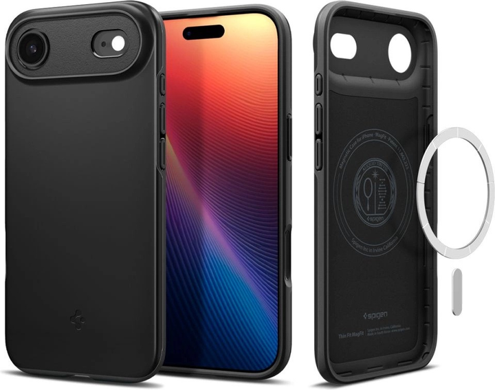 Etui plecki Spigen Thin Fit MagSafe Case do Apple iPhone Air Black (8800283314380) - obraz 2