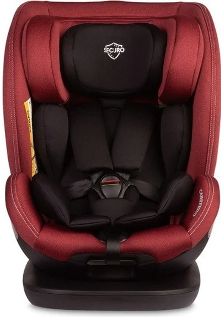 Fotelik samochodowy Caretero Securo I-Size Isofix od 40 cm do 150 cm Burgundy TERO-18555 (5903076320476) - obraz 2