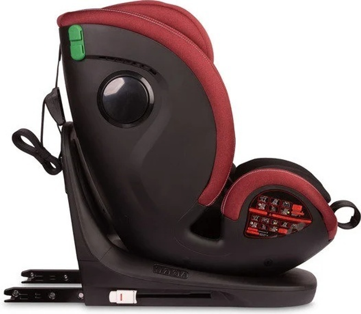 Fotelik samochodowy Caretero Securo I-Size Isofix od 40 cm do 150 cm Burgundy TERO-18555 (5903076320476) - obraz 9