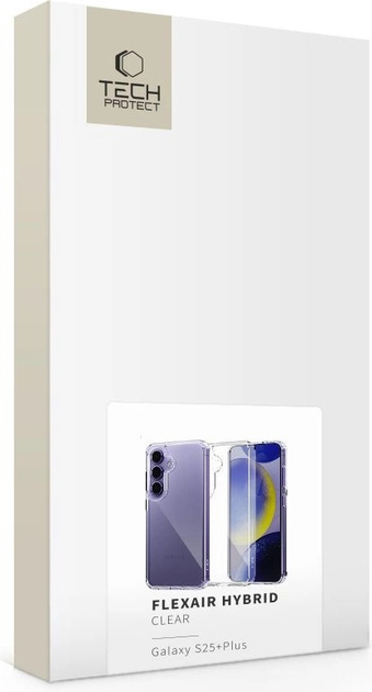 Панель Tech-Protect FlexAir Hybrid Case для Samsung Galaxy S25 Plus Transparent (5906302322237) - зображення 4