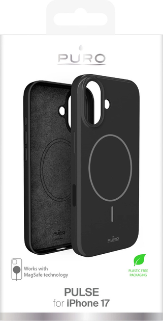 Etui plecki Puro Pulse do Apple iPhone 17 Black (8018417528033) - obraz 2