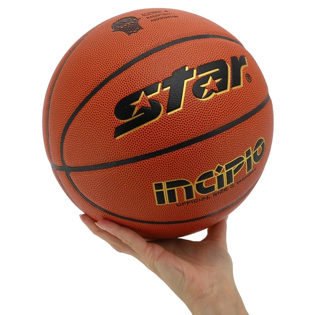 Мяч баскетбольный Star Incipio 4807 для зала и улицы (Indoor/Outdoor) размер 7 Orange - изображение 5