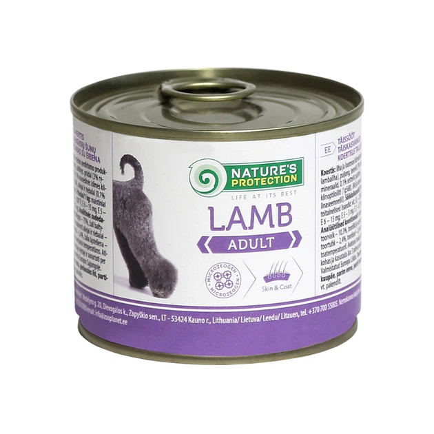 Консервы для собак Nature's Protection Adult Lamb з ягням 200 г (KIK24517) - Фото 1 Консервы для собак Nature's Protection Adult Lamb з ягням 200 г (KIK24517) - изображение 1