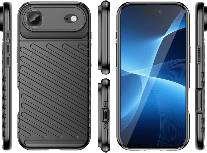 Etui plecki Hurtel Thunder Case do Apple iPhone Air Black (5907769379574) - obraz 3