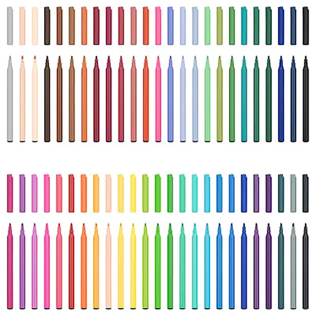 Набір фломастерів Faber-Castell Fibre-tip змивні 50 шт (4005405542045) - зображення 4