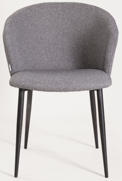 Krzesło do kuchni i salonu HOMLA 738098 LUJO 56.5 x 59 x 81 cm Ciemnoszare (5906496738098) - obraz 2