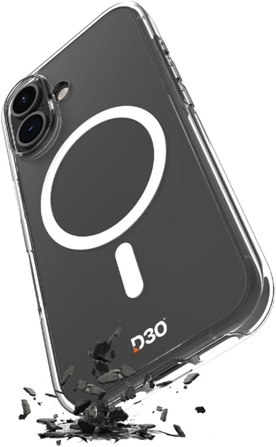 Панель Puro Impact Clear D3O MagSafe для iPhone 17 Transparent (8018417525506) - зображення 1