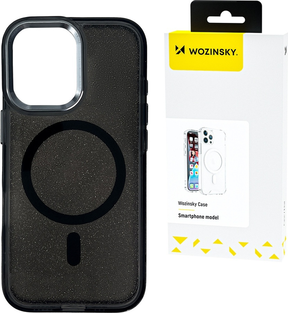 Панель Wozinsky Glitter Case MagSafe для Samsung Galaxy S25+ Black (5907769369872) - зображення 2